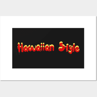 hawaiian style| hawaii slang saying expression ʻōlelo hawaii | yellow and red Posters and Art